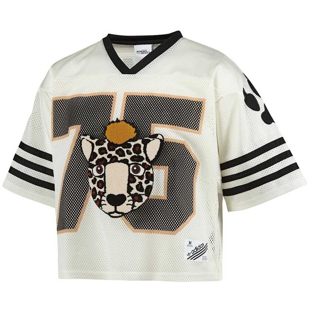 Adidas Originals ObyO Jeremy Scott Linear Leopard FOOTBALL Jersey ...