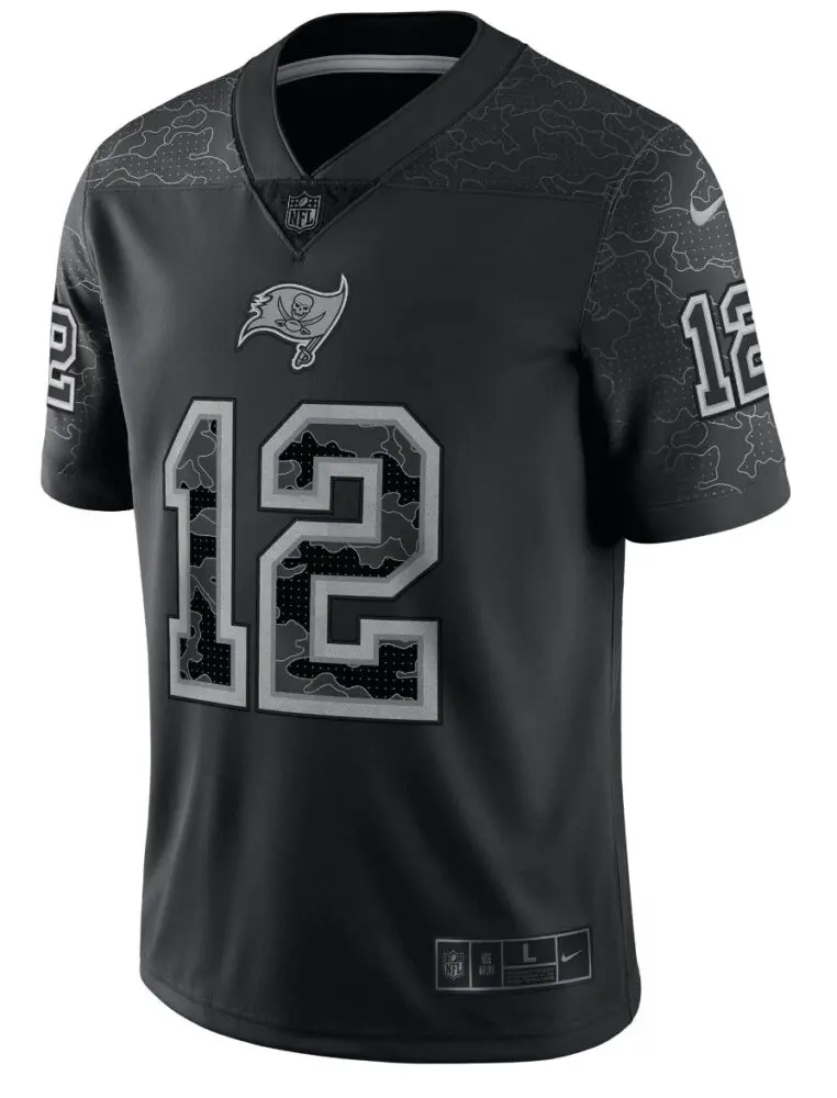 Tampa Bay Buccaneers Nike Reflective Limited Jersey - Tom Brady 12 - Mens