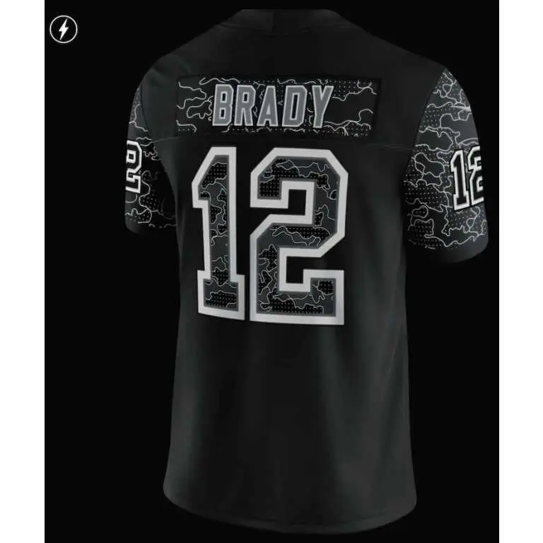 Tampa Bay Buccaneers Nike Reflective Limited Jersey - Tom Brady 12 - Mens