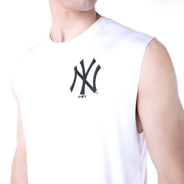 New Era Camiseta Tirantes New York Yankees MLB Blanco - Image 3